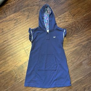 VGUC Vineyard Vines Target Navy cover up with hood kids 5T